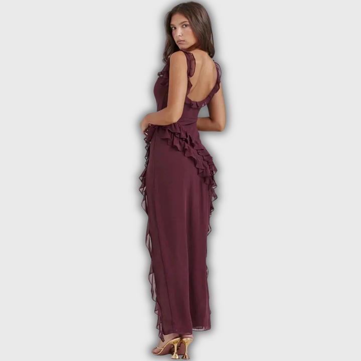 Maxi Vestido Elegante com Fenda
