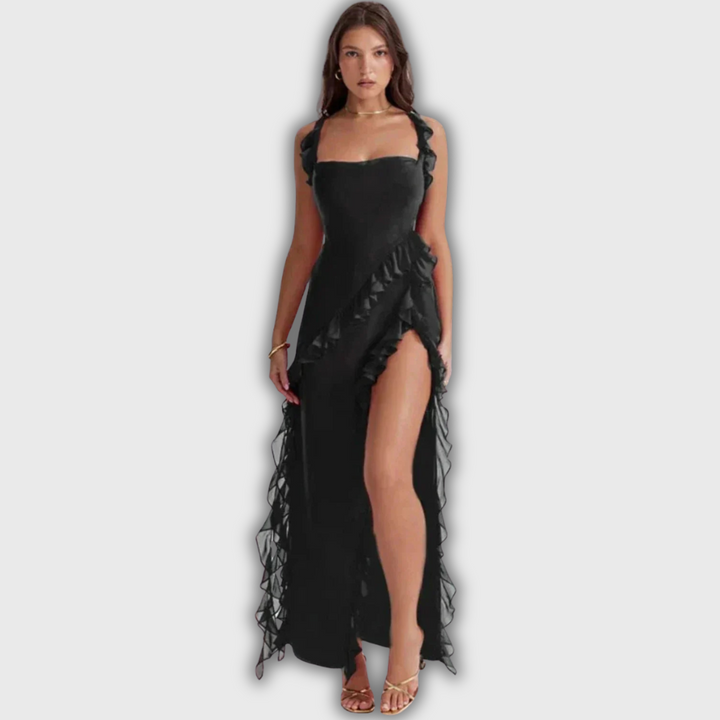 Maxi Vestido Elegante com Fenda