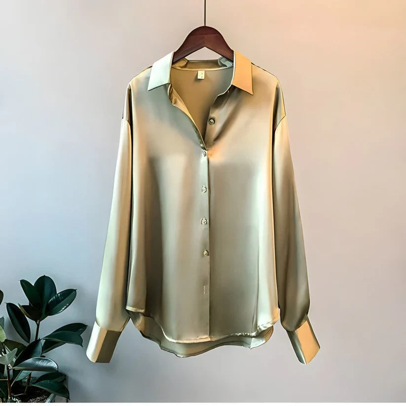 Camisa de Seda Feminina