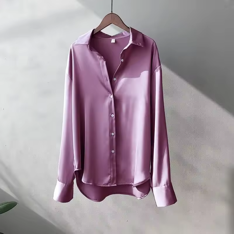 Camisa de Seda Feminina