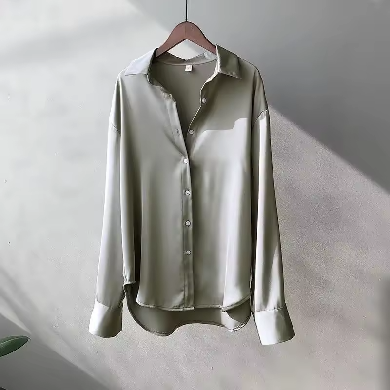 Camisa de Seda Feminina