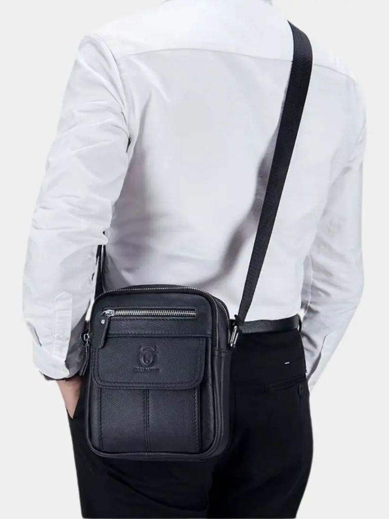 Саймън™ | Bolsa Mensageiro de Couro