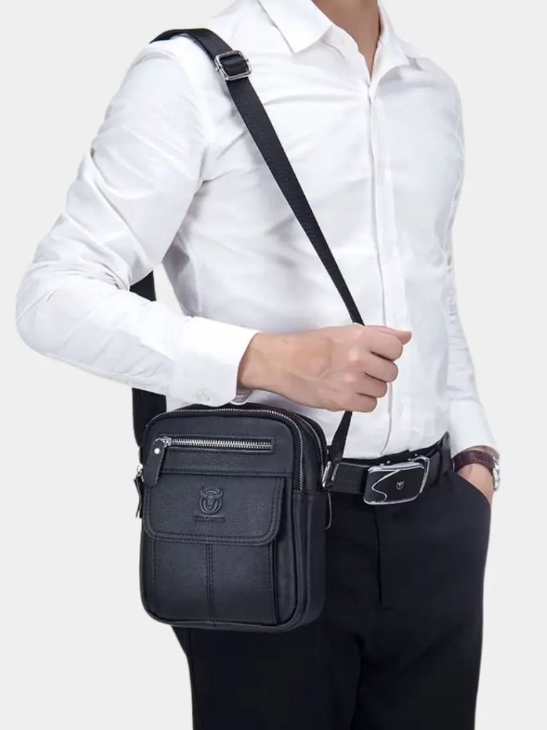 Саймън™ | Bolsa Mensageiro de Couro