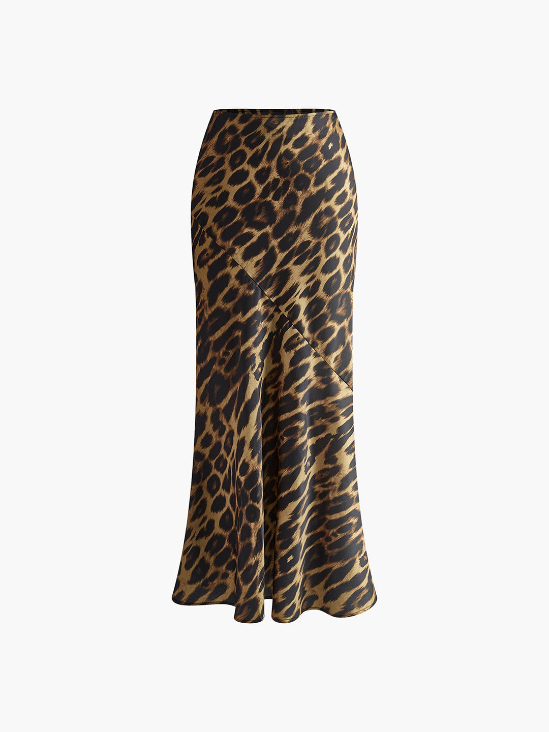 Saia Maxi Justa com Estampa de Leopardo
