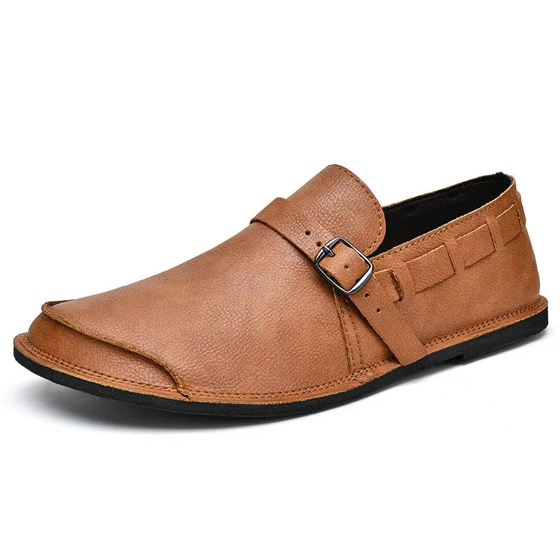 Elegantes Mocassins de Couro