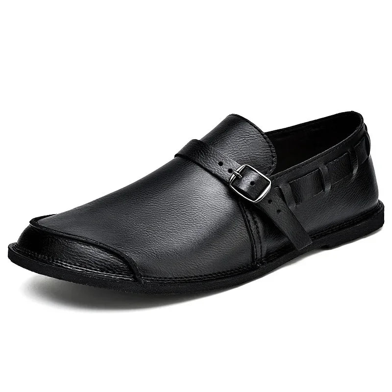 Elegantes Mocassins de Couro
