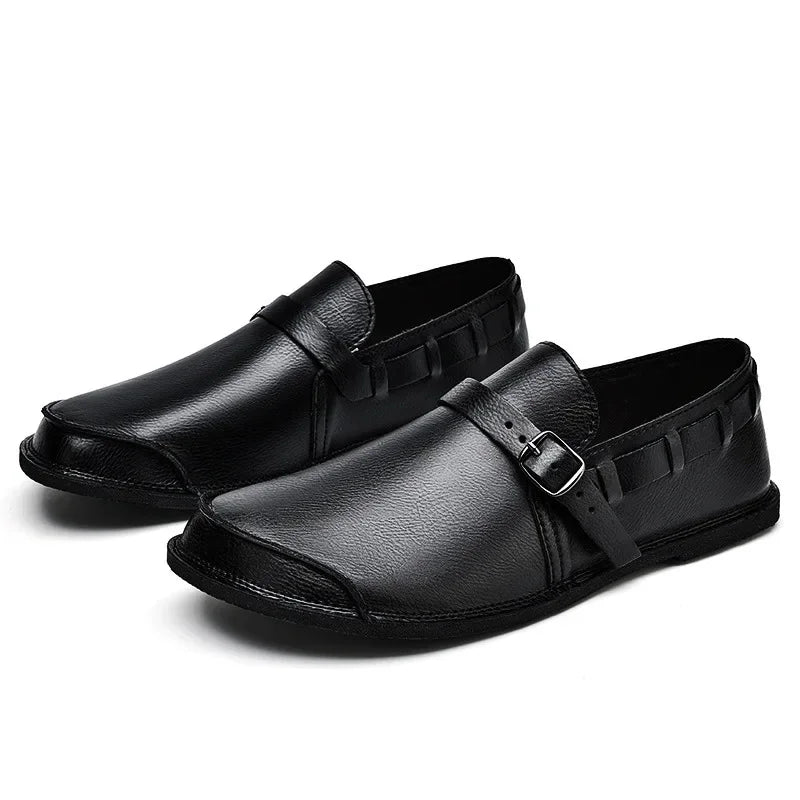 Elegantes Mocassins de Couro