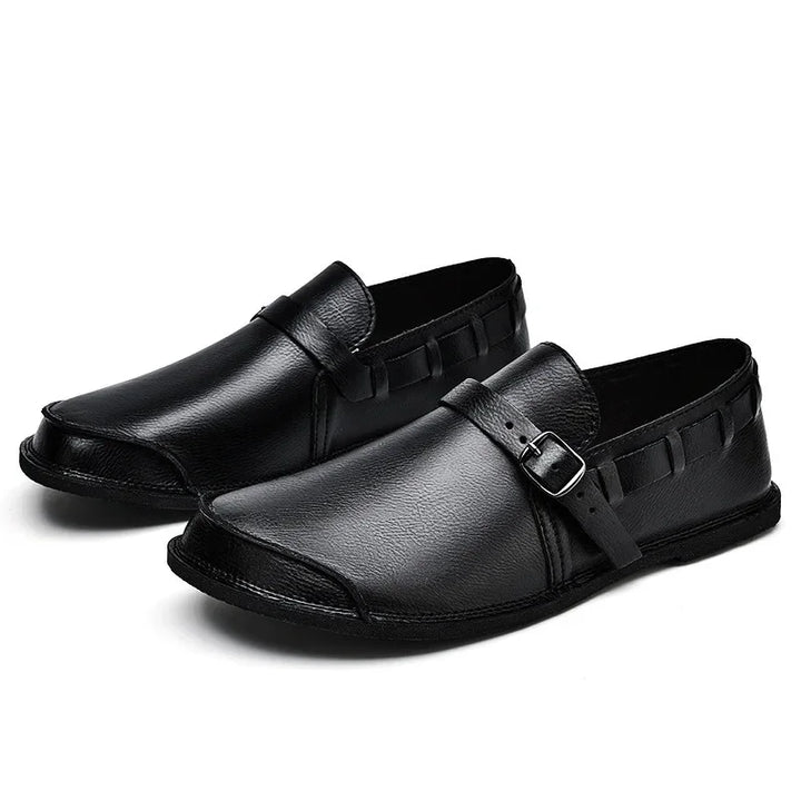 Elegantes Mocassins de Couro