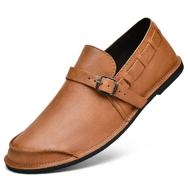Elegantes Mocassins de Couro