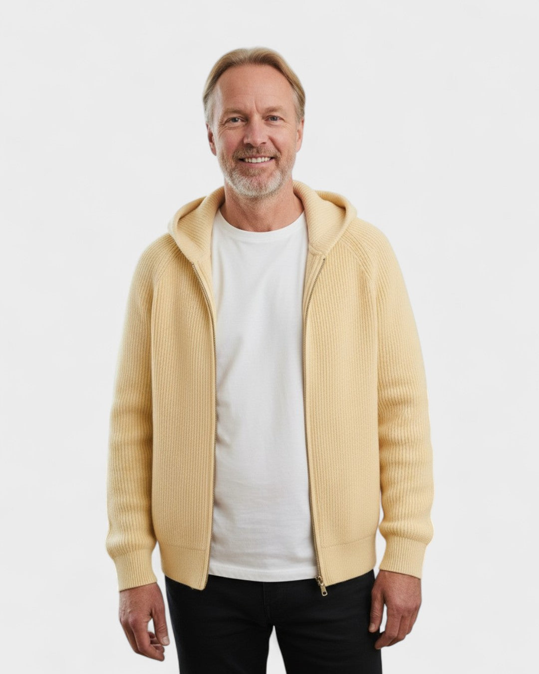 Tobias™ | Cardigan em Lã Merino