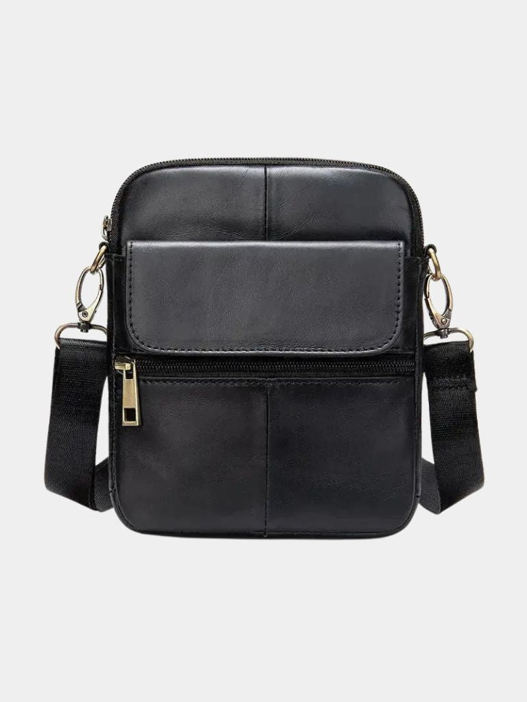 Tobias™ | Bolsa Crossover de Couro