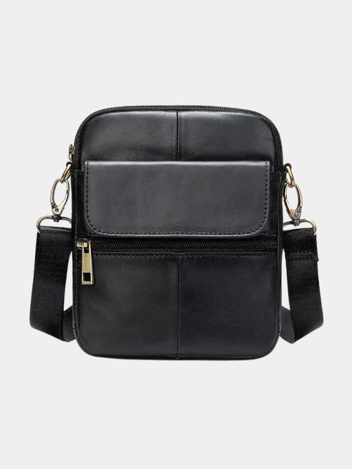 Tobias™ | Bolsa Crossover de Couro