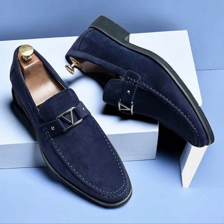 Verona Suede Red Moccasins