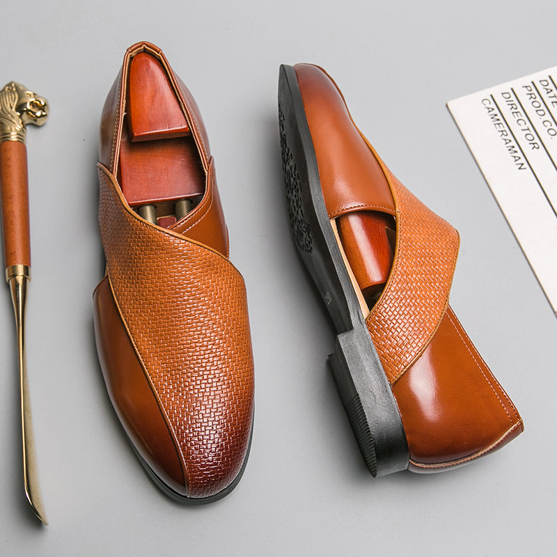 Vintage Leather Moccasins