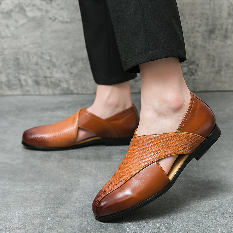Vintage Leather Moccasins
