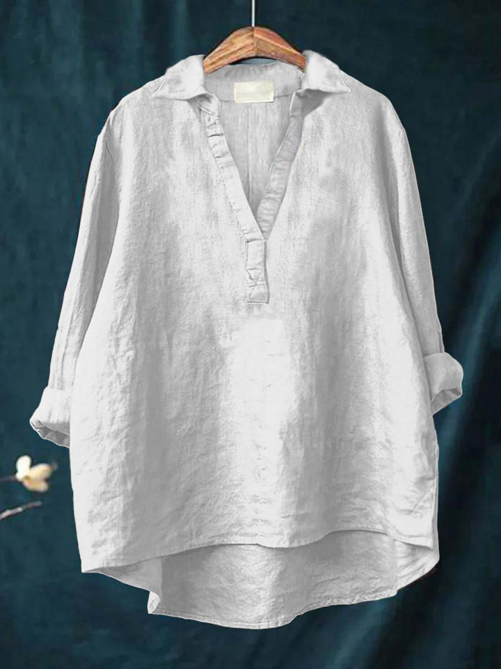 Andrea | Blusa de Linho Elegante para o Verão