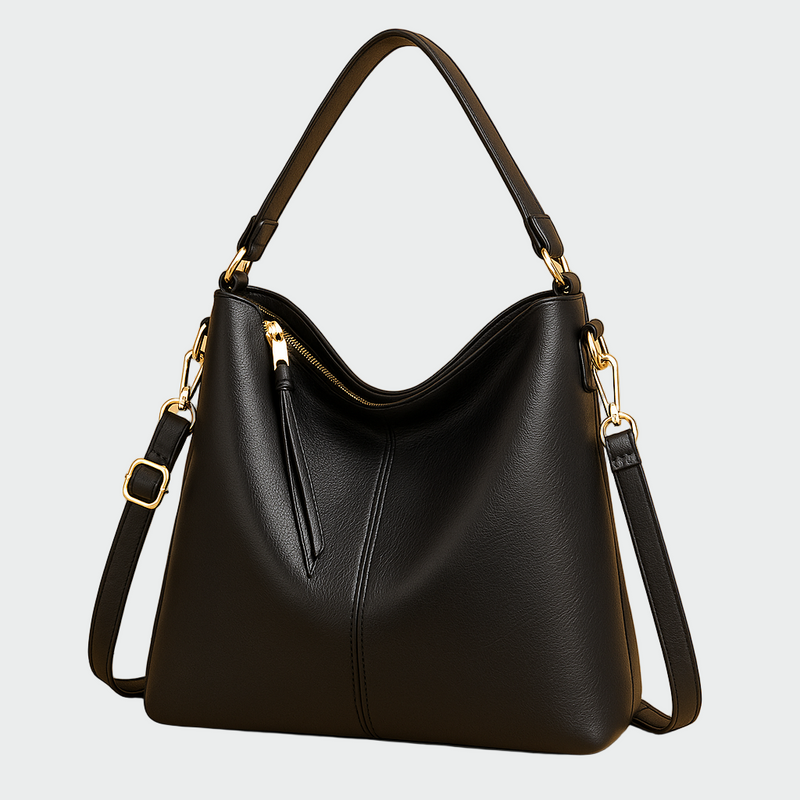 Bolsa hobo de couro clássica