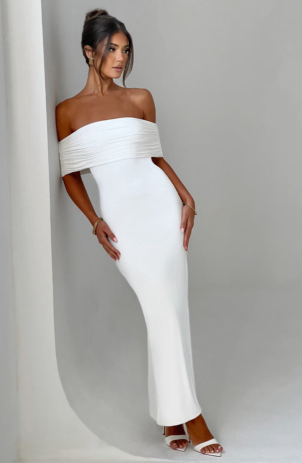 Tindra | Elegante Robe Longue Bardot