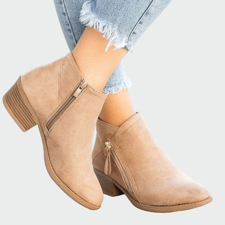Botas de Inverno Ortopédicas de Couro Premium com Salto