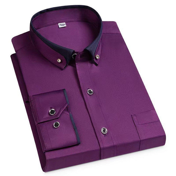 Albert | Camisa Clássica de Algodão com Mangas Longas