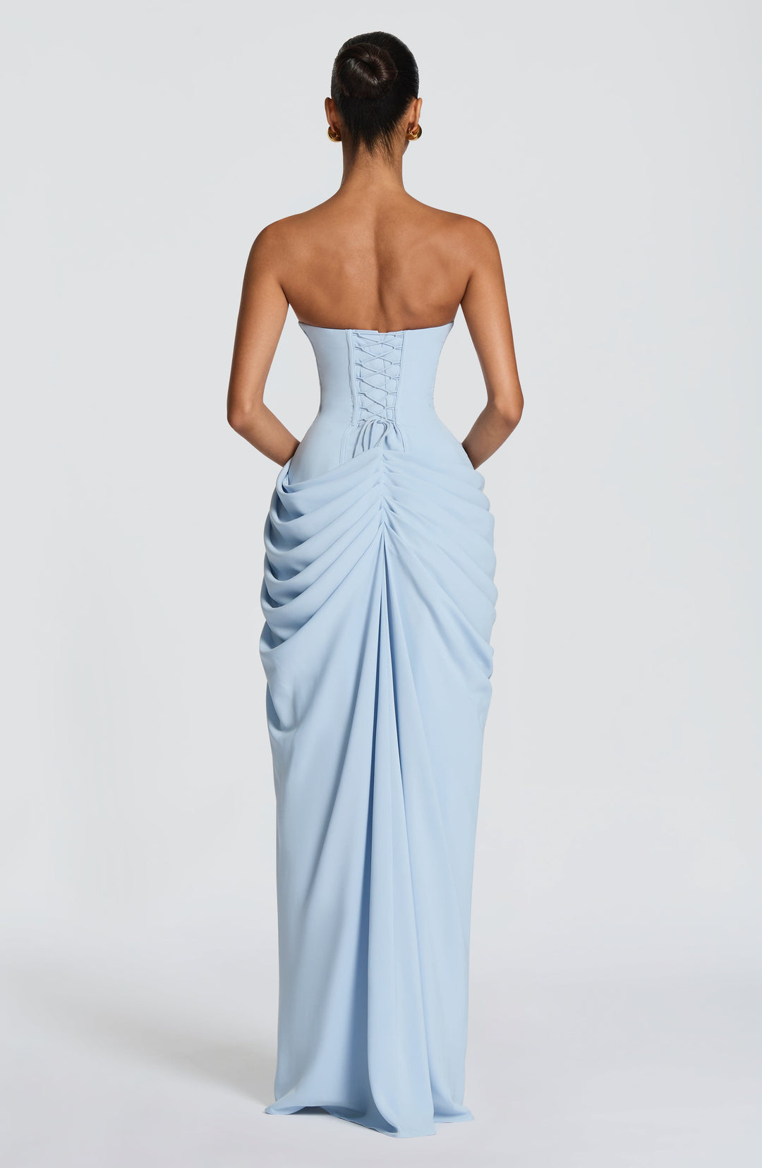 Vestido Longo com Corpete e Abertura - Estilo Palavra de Honra