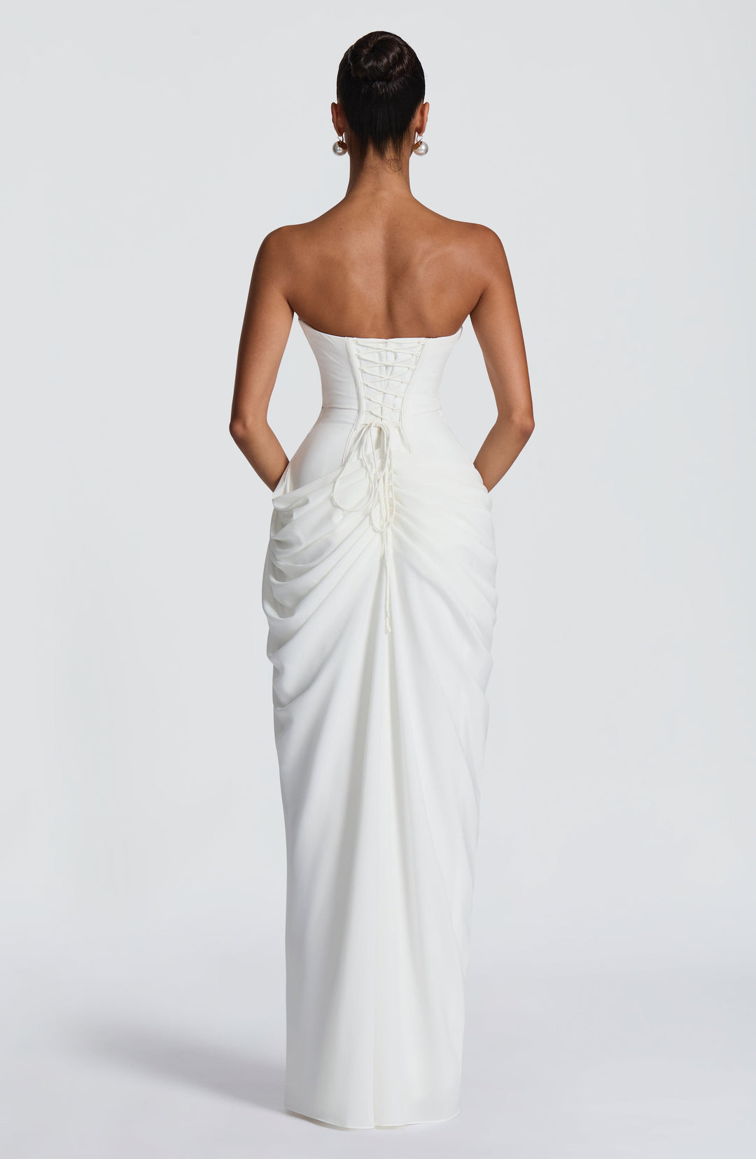 Vestido Longo com Corpete e Abertura - Estilo Palavra de Honra