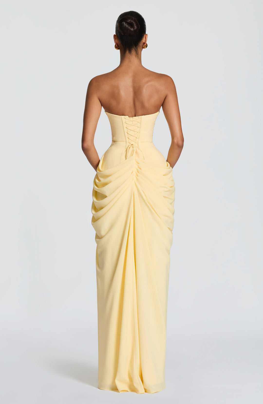 Vestido Longo com Corpete e Abertura - Estilo Palavra de Honra