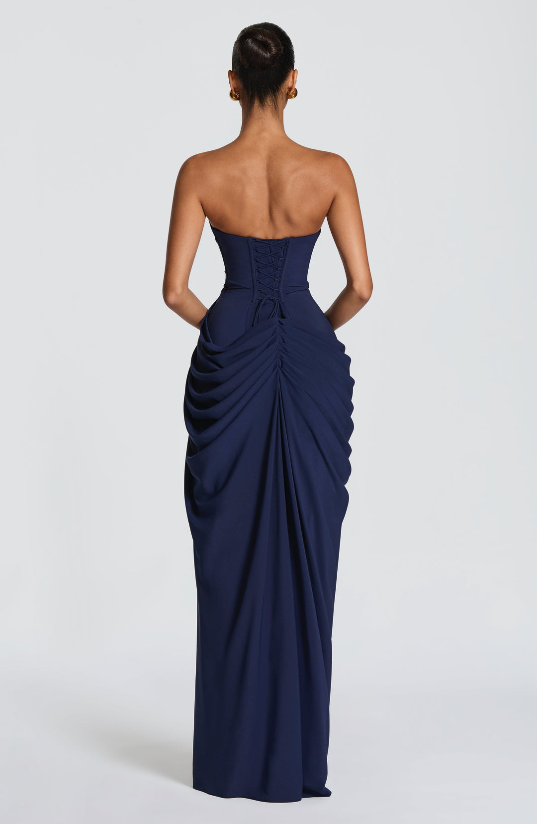 Vestido Longo com Corpete e Abertura - Estilo Palavra de Honra