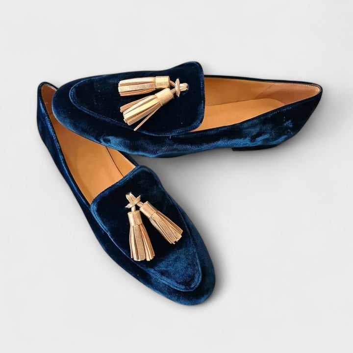 Quinnlyn - Mocassins Vintage com Franjas