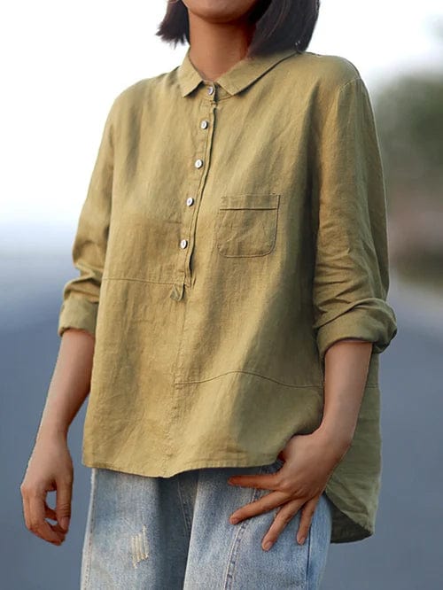 Elvie | Blusa de Linho Elegante para o Verão