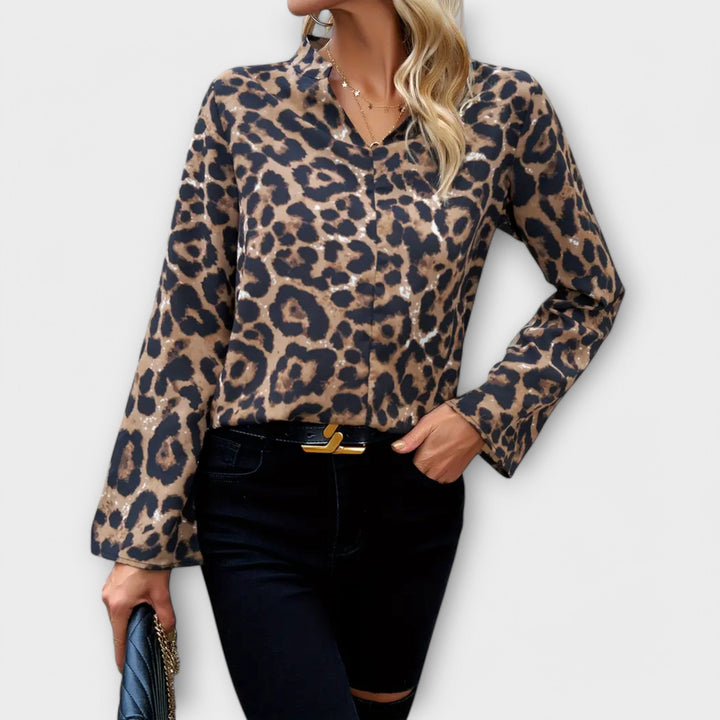 Catarina - Blusa casual leopardo