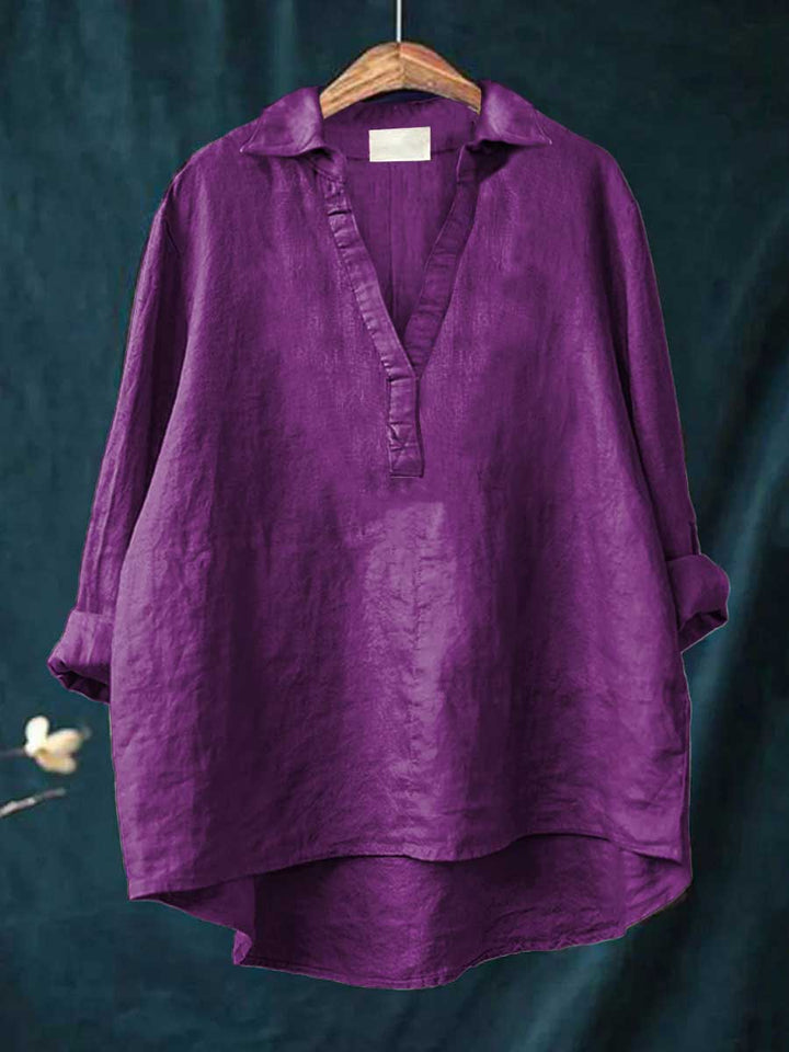 Andrea | Blusa de Linho Elegante para o Verão