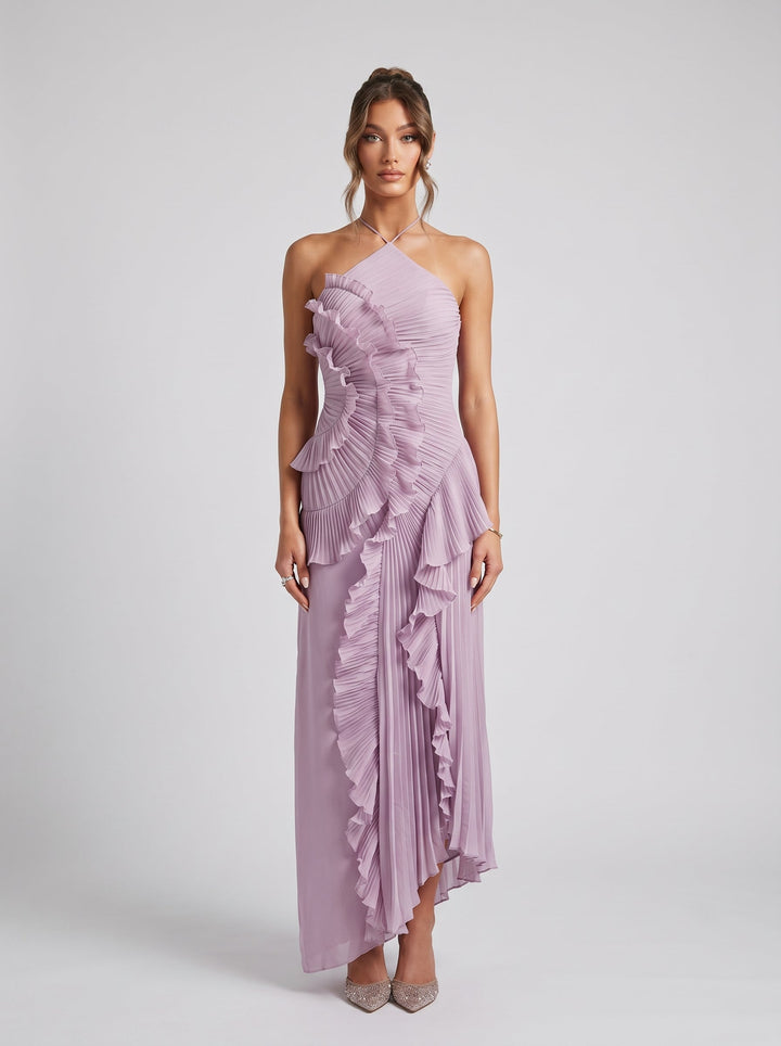 Eliza | Vestido Maxi Elegante com Babados para Mulheres