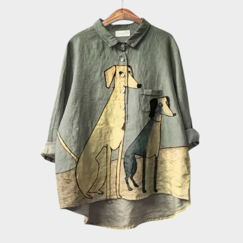 Constance | Blusa de Linho Elegante de Verão