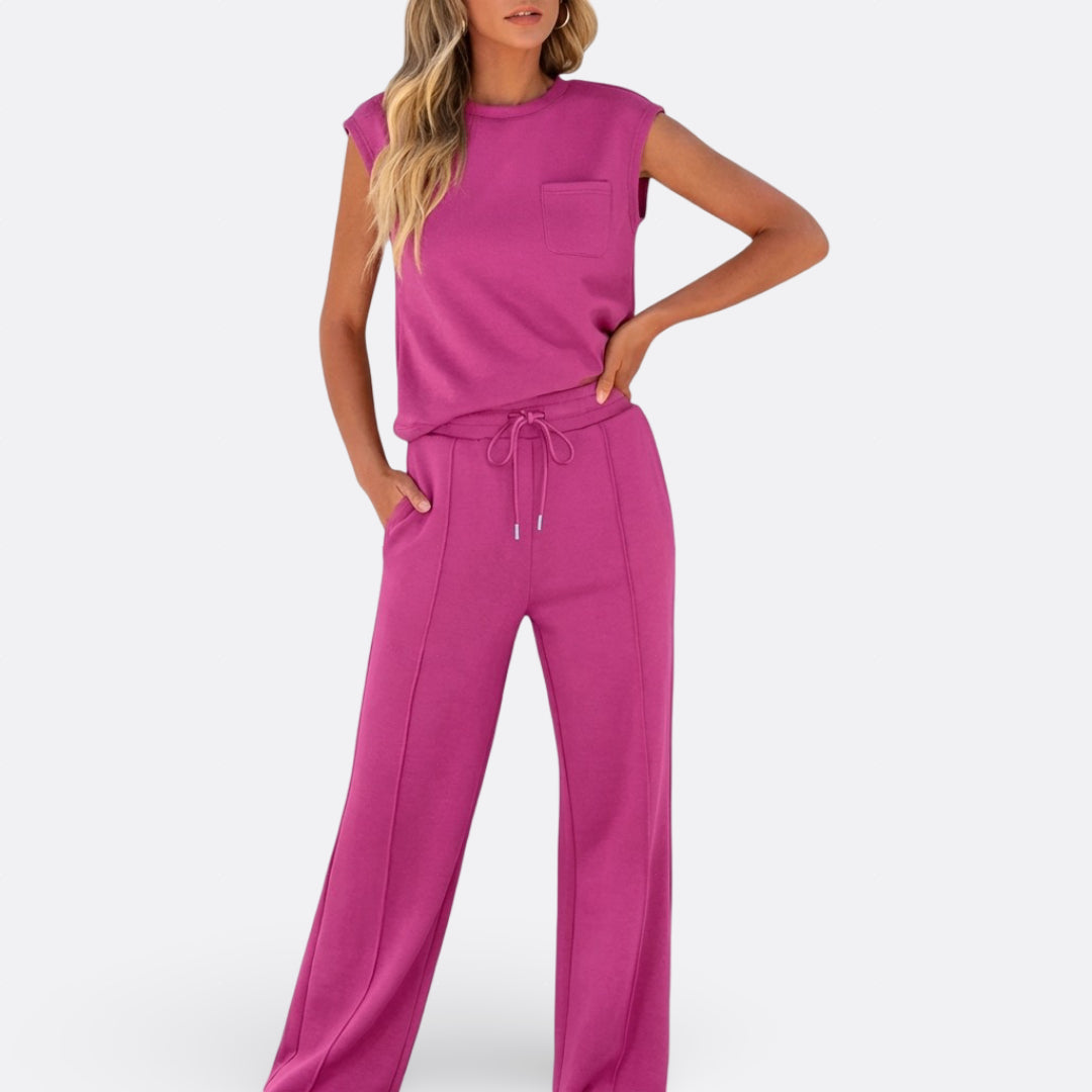 Íris - Conjunto Casual em Tecido Suave Lounge