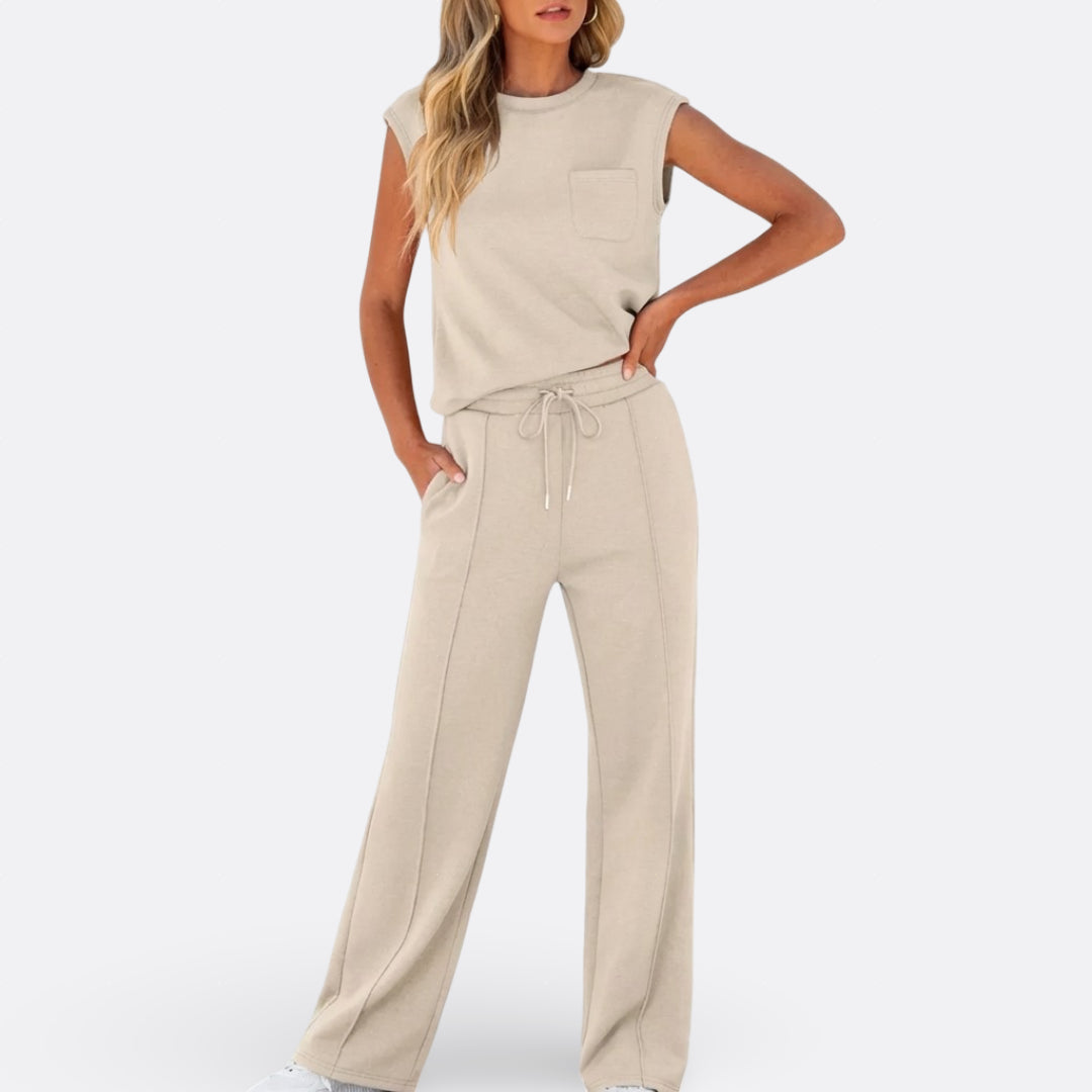 Íris - Conjunto Casual em Tecido Suave Lounge