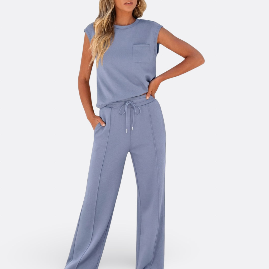 Íris - Conjunto Casual em Tecido Suave Lounge