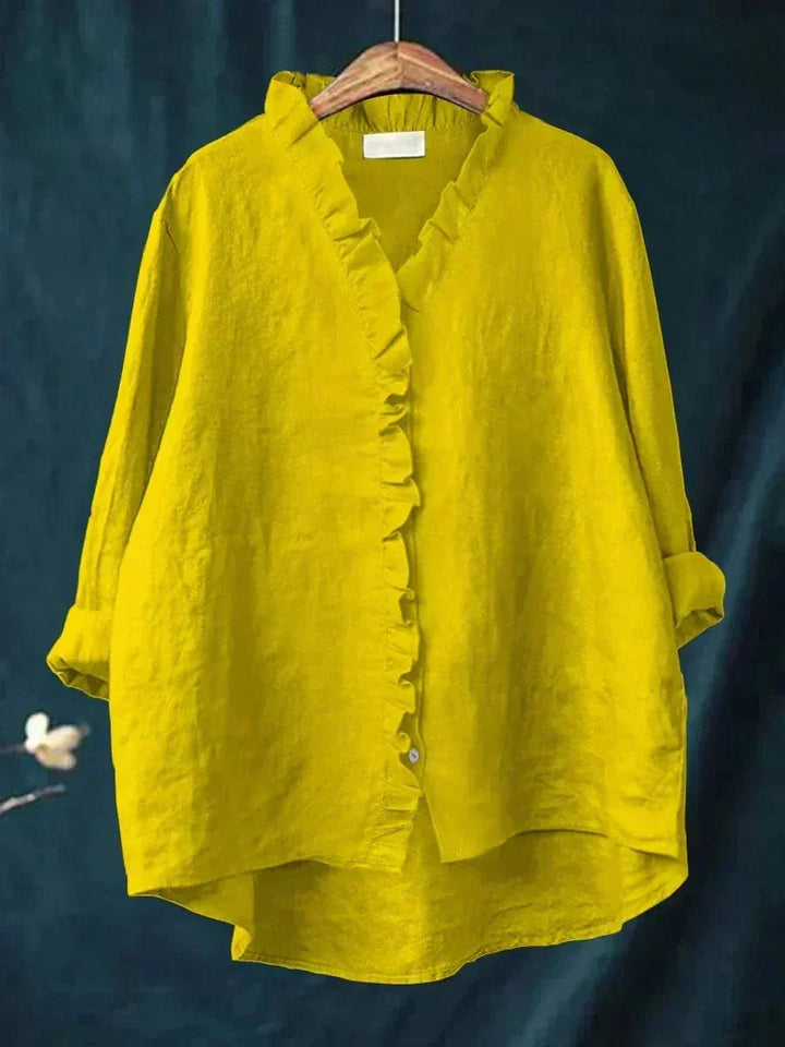 Eline | Blusa de Linho Elegante para o Verão