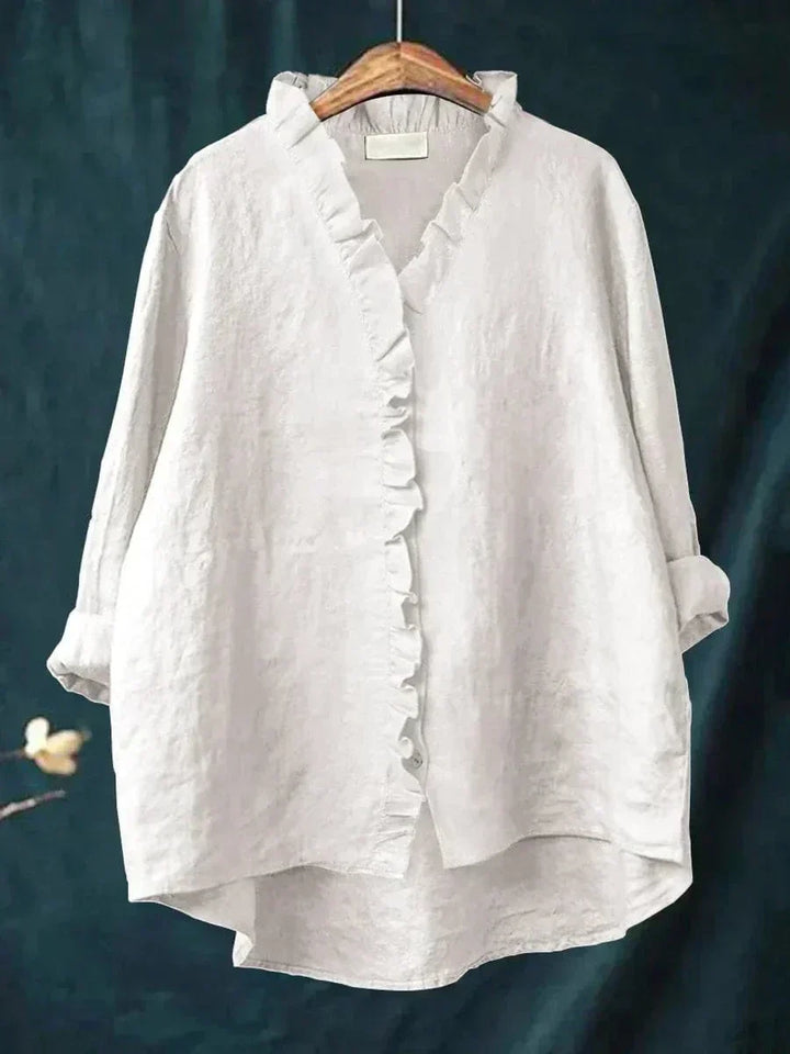 Eline | Blusa de Linho Elegante para o Verão